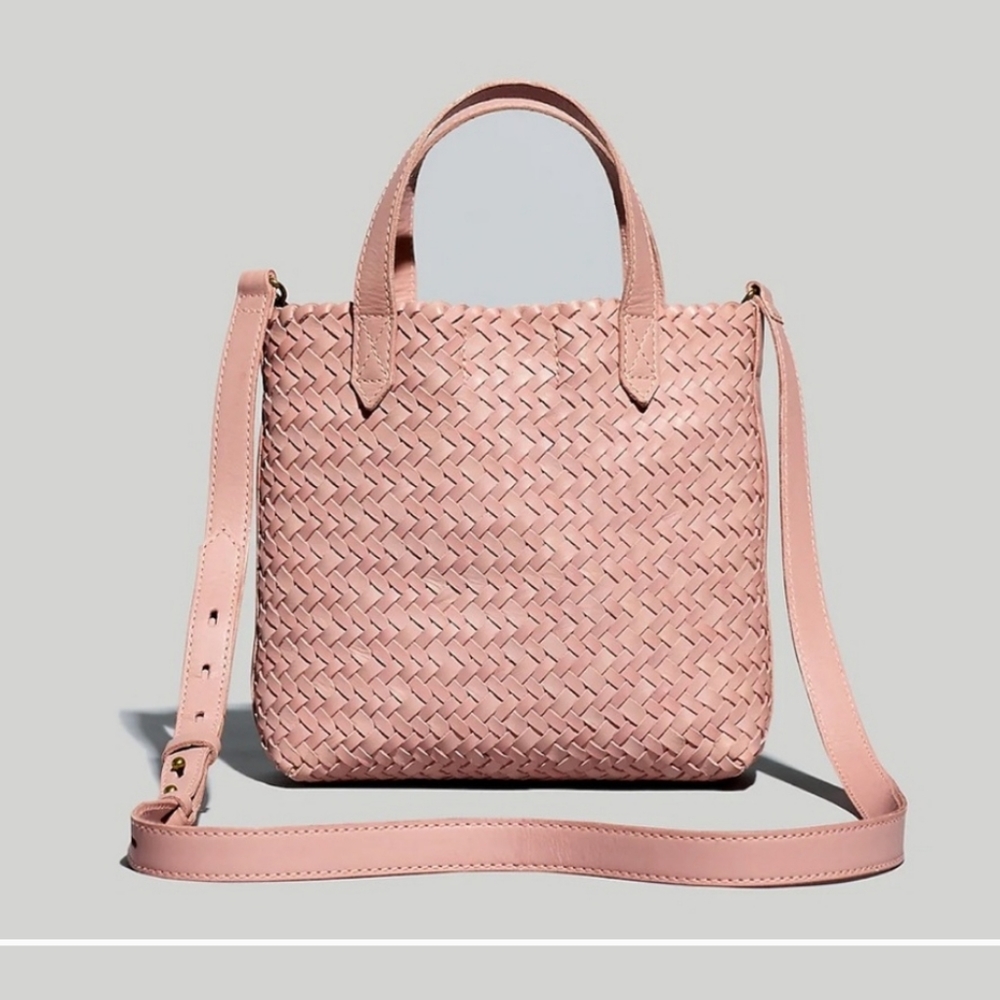 NWOT Madewell Small Transport Crossbody Woven Leather Edition 👛